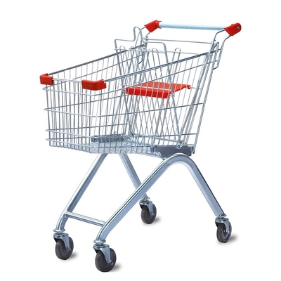 Folding Heavy Duty Collapsible Shopping Cart Shopping Trolley For Supermarket