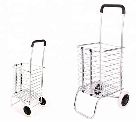2018 Promotional Low Price Folding Shopping Trolley Bag With 4 Wheels