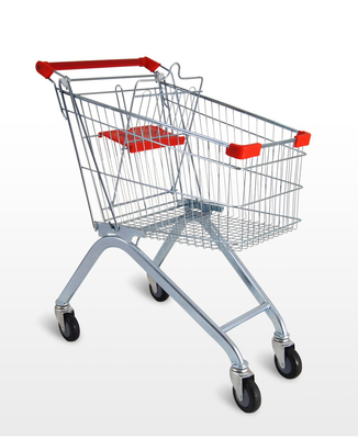 150L durable straight from the factory manufacturing metal shopping cart for supermarket and grocery store