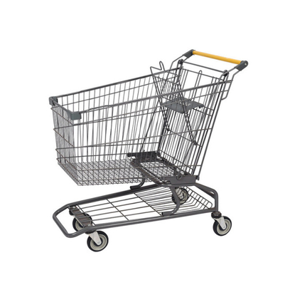 Euro Unfolding Shopping Trolley Metal Supermarket Shopping Trolley Grocery Wire Trolley